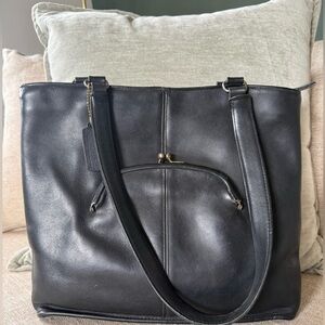 Vintage Coach Skinny Tote Black Bonnie Cashin